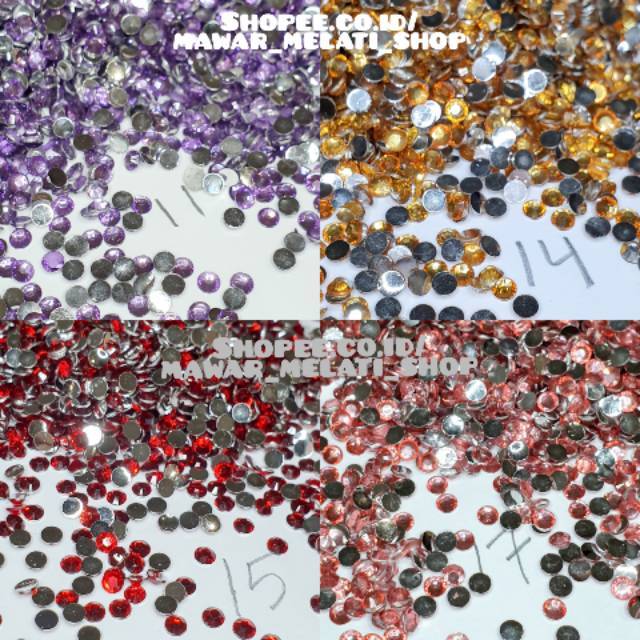 Rhinestone untuk henna atau kuku palsu gemstone (part1 21-31)