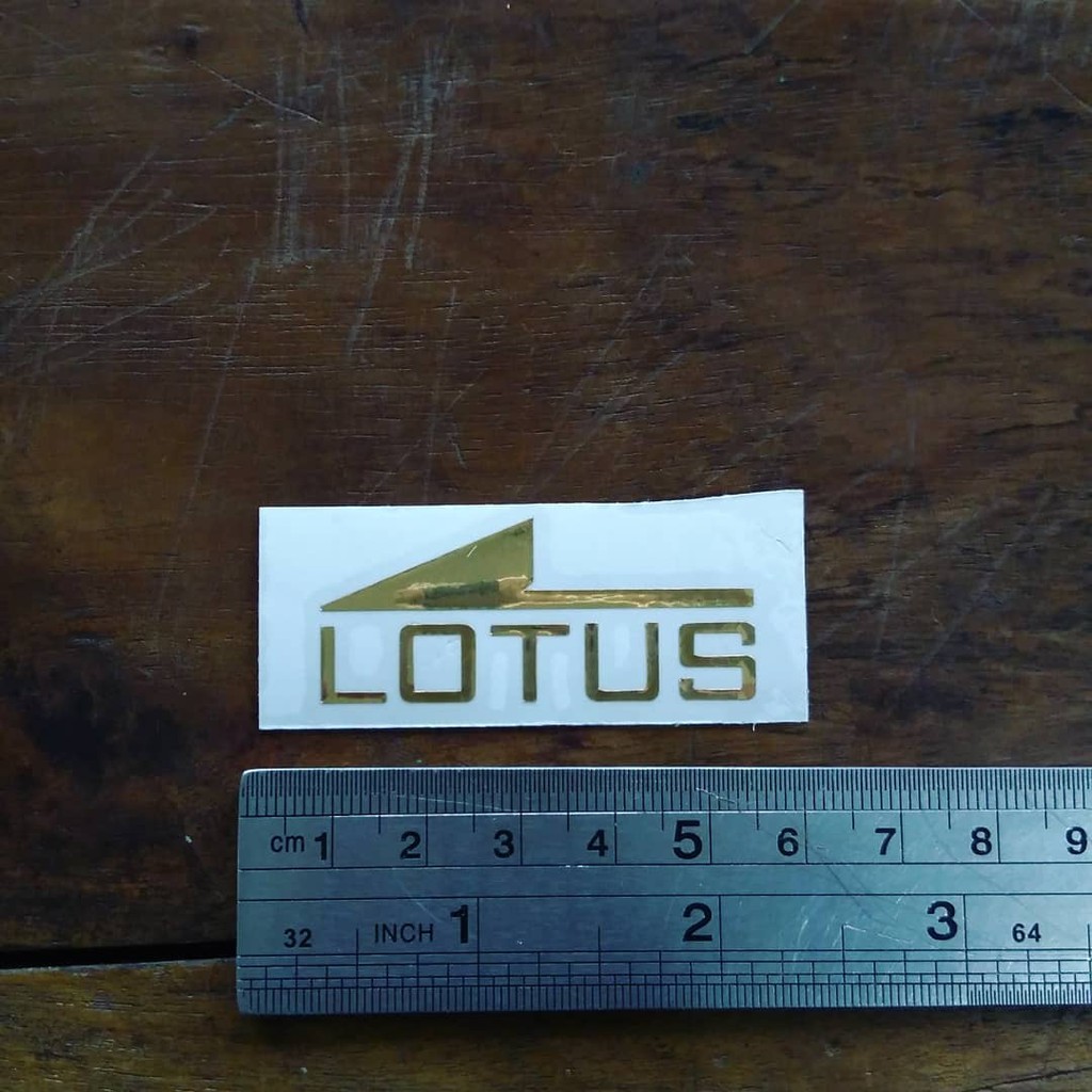 Cutting Sticker Lotus Chrome Gold.