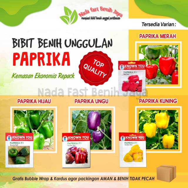 Biji benih sayuran - bibit sayuran paprika lengkap