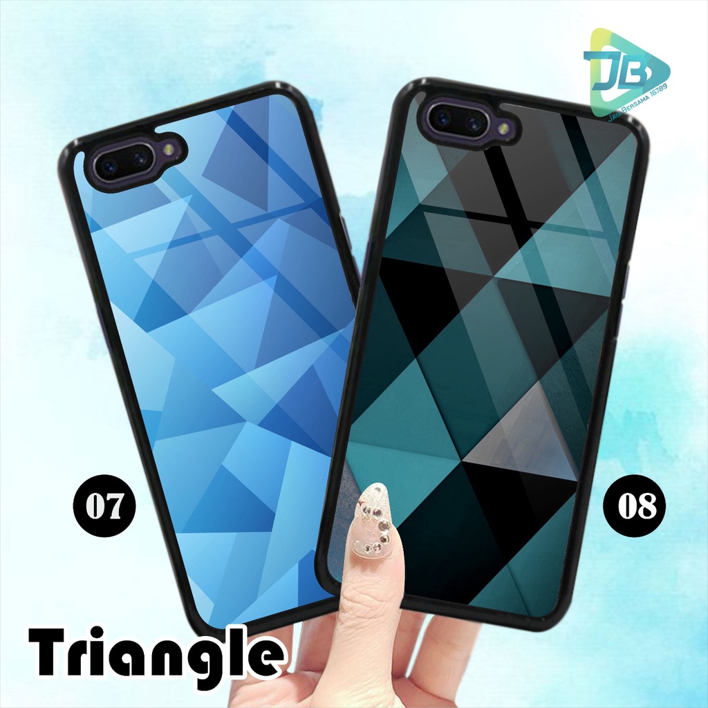 HARDCASE 2D GLOSSY TRIANGLE OPPO VIVO XIAOMI SAMSUNG REALME IPHONE ALL TYPE JB4702