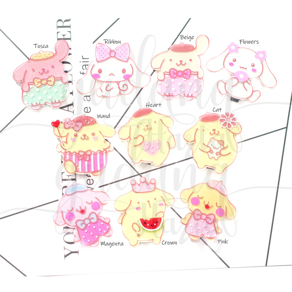 Jepit Rambut Pompompurin Jepit Karakter Lucu Hairclip Unik GG 201036