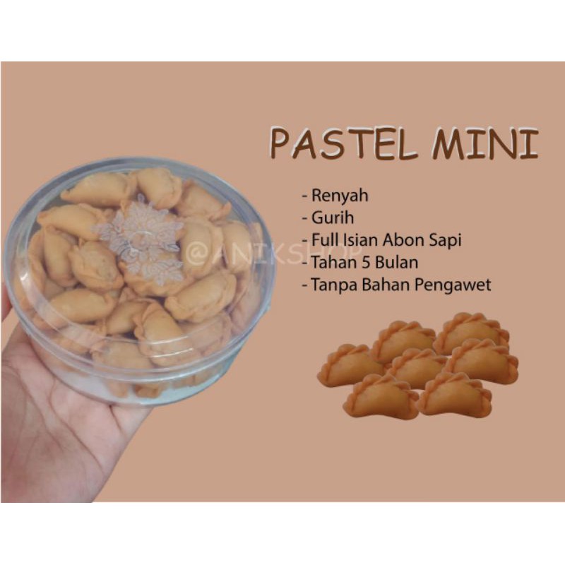 

Pastel Mini Abon Sapi, Jajanan / makanan ringan buat lebaran 250gr-1kg