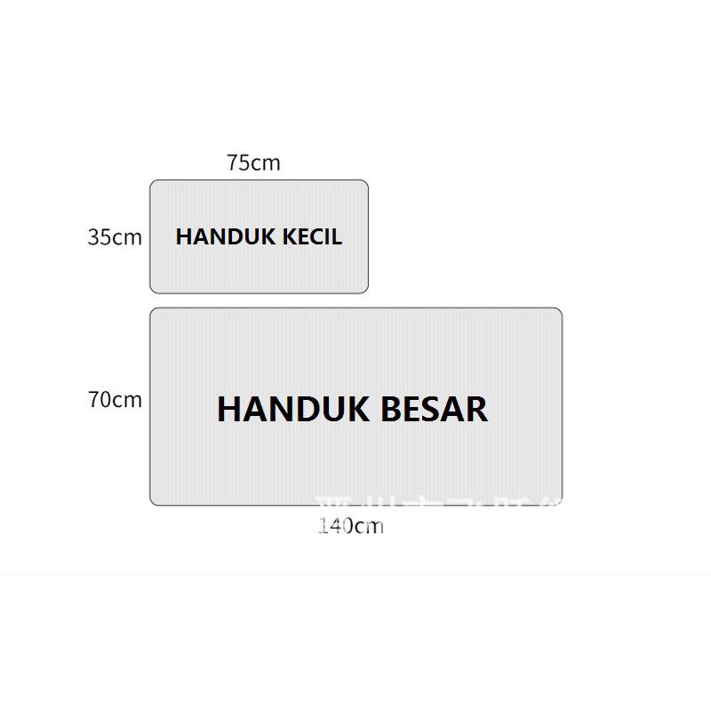 HANDUK  mandi set 2 in 1