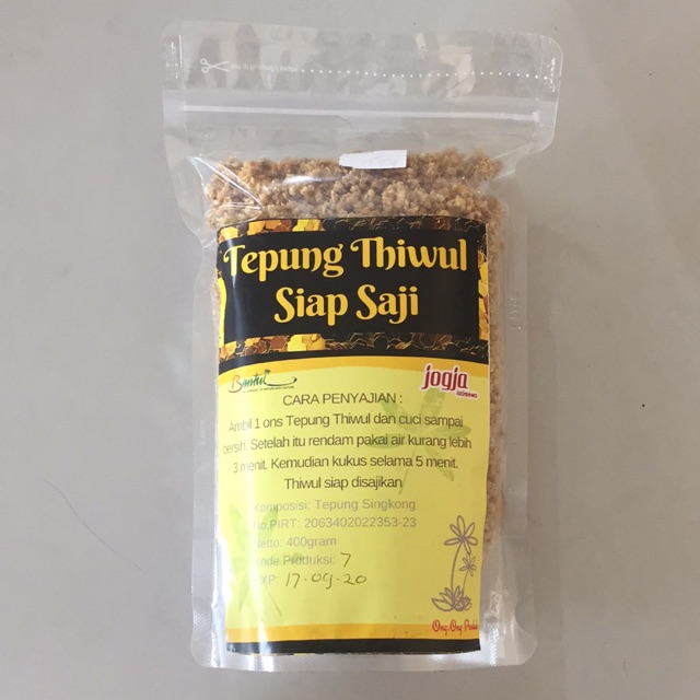 

Tepung Thiwul Siap Saji