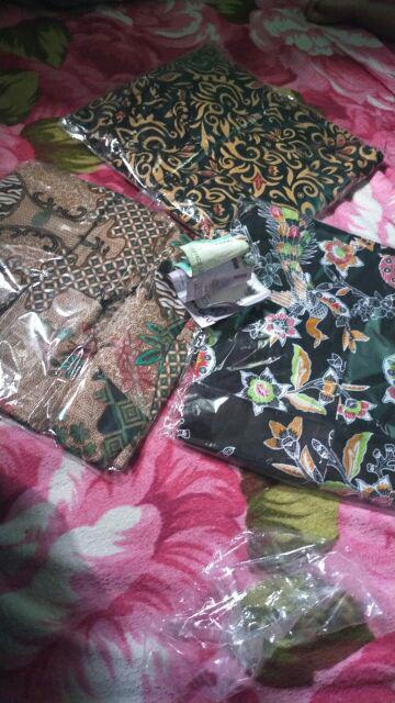 Gamis Batik Terlaris Motif Padi Kipas Mega Mendung Sakura| Batik Pekalongan | Katun Halus