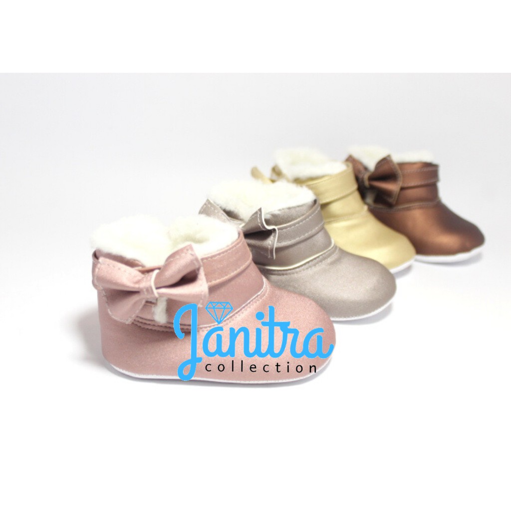 janitra baby shoes pre walker sepatu bayi gendong belajar jalan jenggel bulu