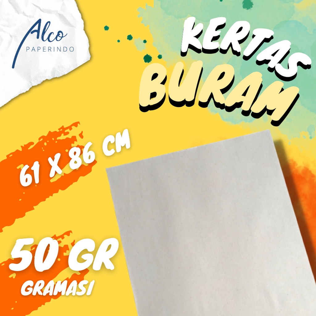 Jual Kertas Buram Koran CD Plano 61 X 86 Cm | Shopee Indonesia