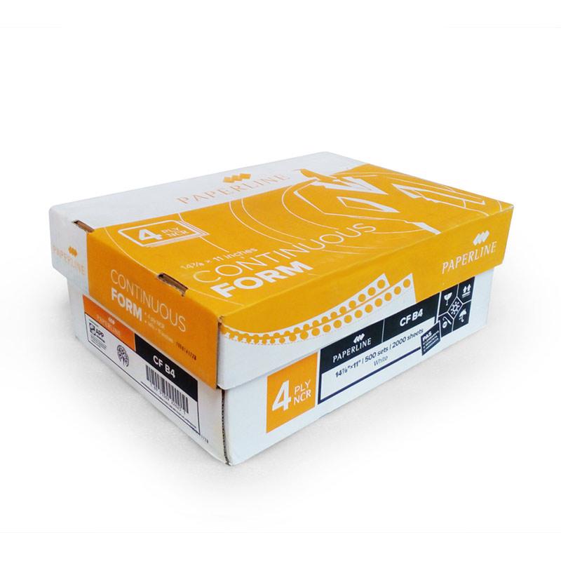 

Kertas Continuous Form 4play Putih Ukuran 14 7/8"x11" (B4 Putih) Paperline