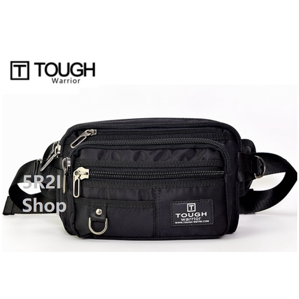 TAS PINGGANG ORIGINAL TOUGH WARRIOR 5208A WAISTBAG TOUGH WARRIOR WITH 7 ZIPPER AND ADDITONAL POCKET