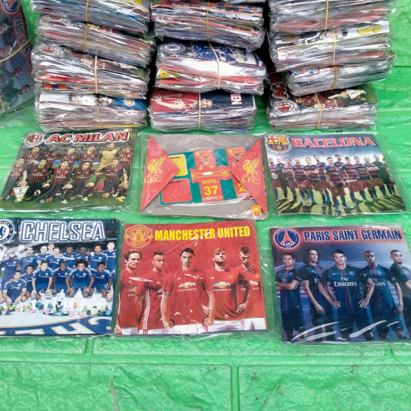 5 PCS MAINAN BOLA GEBRAK BALL KERTAS GAMBAR TEAM BOLA EDUKASI GROSIR