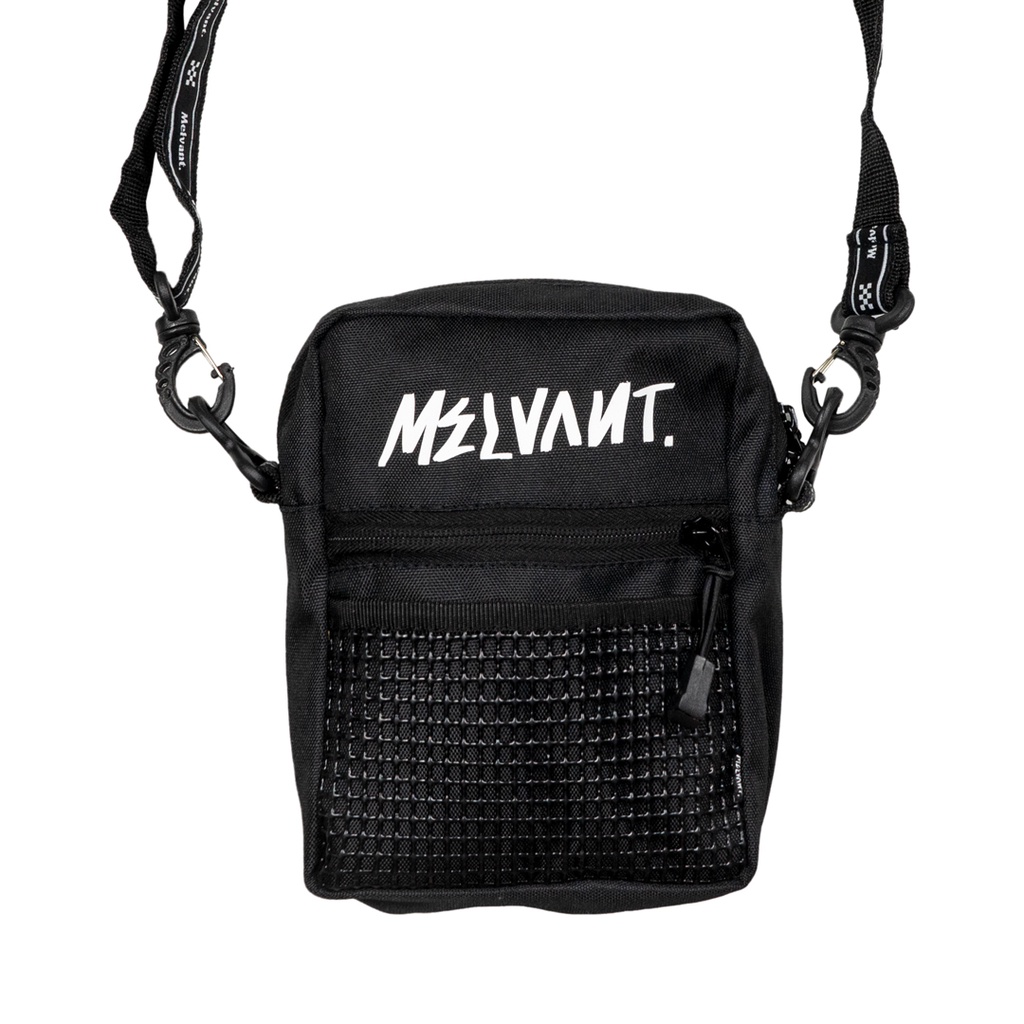 Melvant - MCSB Romanov Black Compact Shoulder Bag | Tas Selempang Hitam Kecil Pria