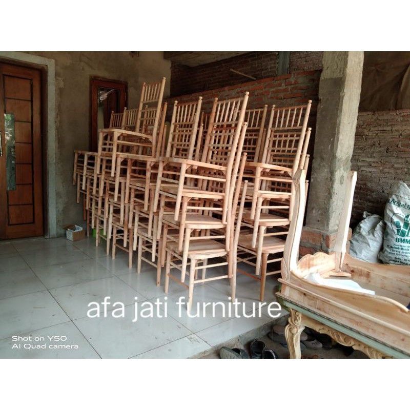 Kursi tiffany mentahan akad pelaminan manten cafe