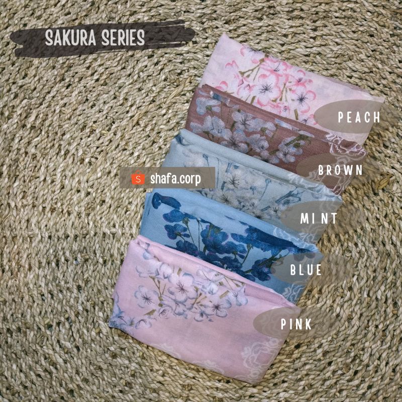 KERUDUNG VOAL SEGI EMPAT SAKURA SERIES