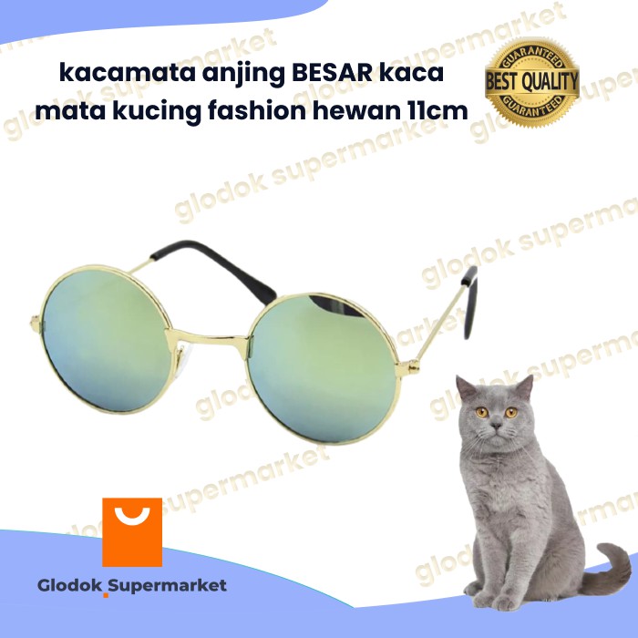 kacamata anjing BESAR kaca mata kucing fashion hewan 11cm