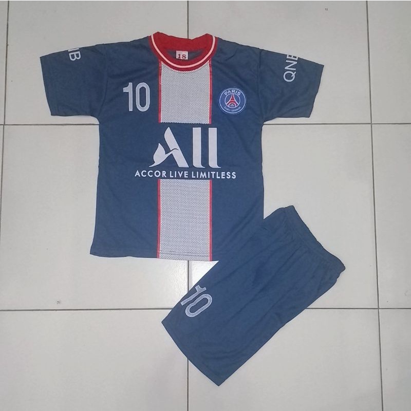 Setelan Baju Bola Psg Baju Olahraga Sepakbola Anak Terbaru Bisa COD BAYAR DI TEMPAT