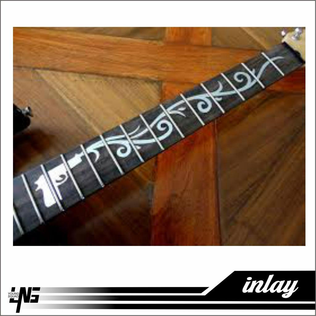 Stiker Inlay Decal Stiker Fretboard Gitar Akustik Elektrik 4