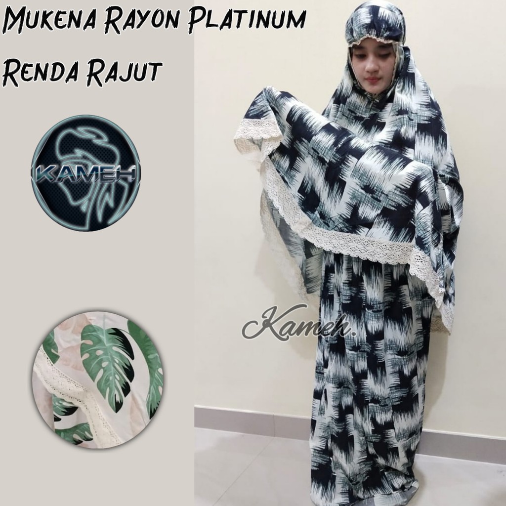 Mukena Motif Bahan Rayon Platinum/Harga Grosir/Best Seller/Bisa Bayar Di Tempat