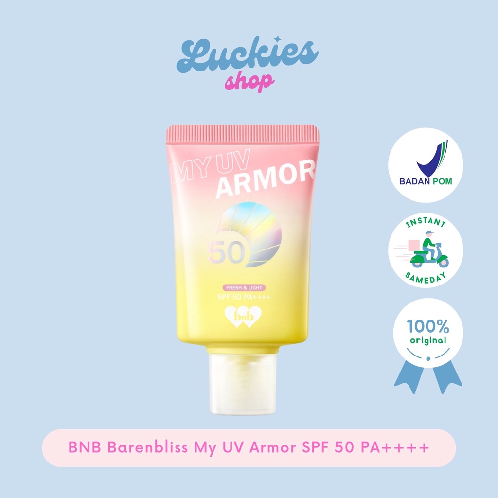 BPOM BNB barenbliss My UV Armor SPF 50 PA++++ - Face Sunscreen gel Moisturizer Sunblock Sunblok Wajah Muka