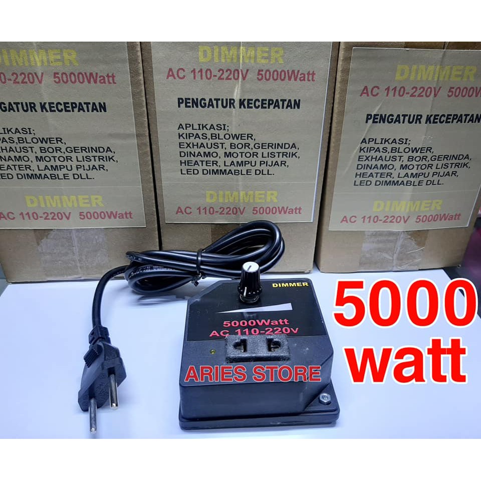 DIMMER 5000W SIAP PAKAI DIMMER AC 220 VOLT 5000 WATT