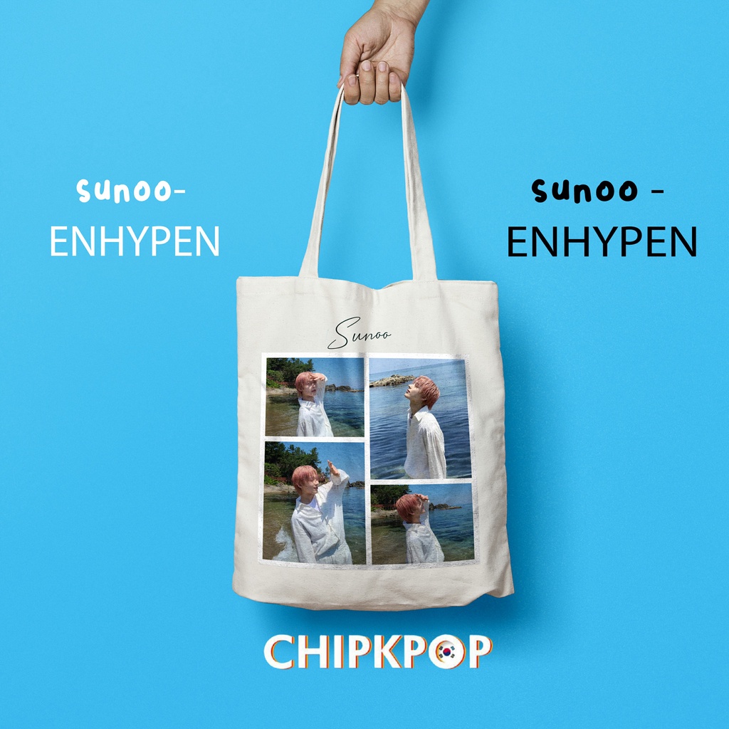 [SUNOO PAKET SET] I TOTEBAG ENHYPEN MURAH I TAS KOREA STYLE I TAS ENHYPEN MURAH I TOTEBAG CUSTOM I A