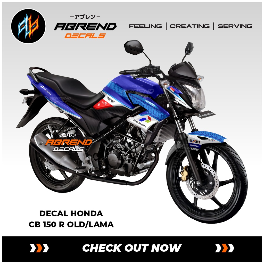 Decal CB 150 R Old Mandalika Pertamina / Stiker Motor Honda Cb 150r Lama Desain Custom