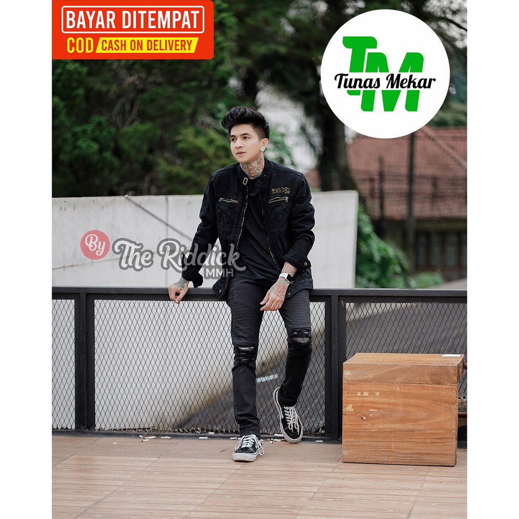 Jaket Jeans Pria The RDCK MMH The News 100% Original ~ Jaket Jeans sleting