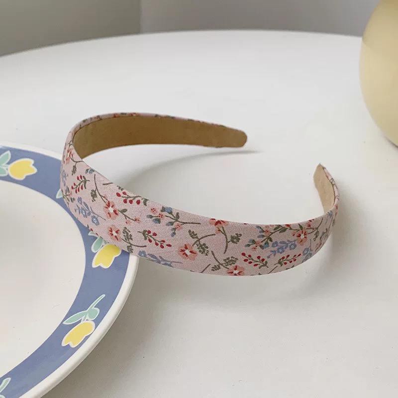 LDS Bando B15 Motif Bunga/Korea Style Headband Solid Color Flower Pattern Lattice Hairband