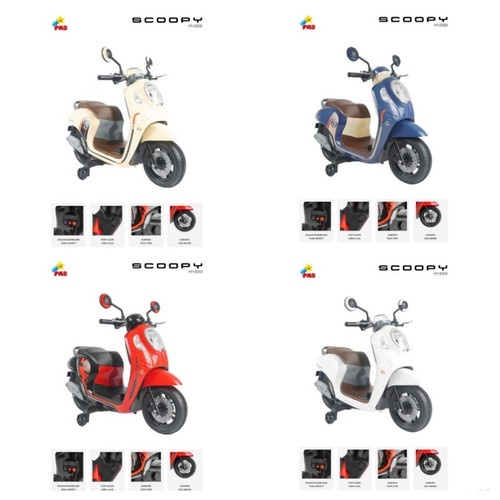 Sepeda Motor Aki Mobil Aki Anak PMB MOTOR M 999 AKI HONDA Scoopy Motor SCOOPY Anak RAID Motor Anak M