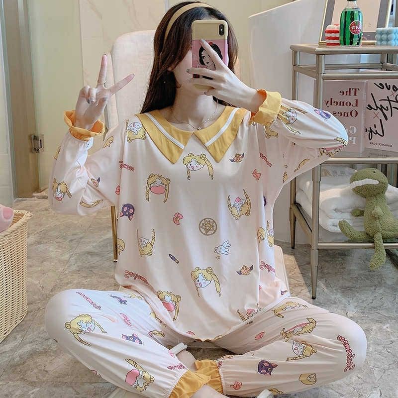 Piyama 454 Import Baju Tidur Sailormoon Sailormon Usagi Panjang Anak Perempuan Remaja Wanita