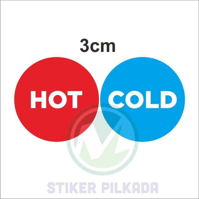 

STIKER VINYL HOT & COLD BULAT (DIJUAL SEPASANG)