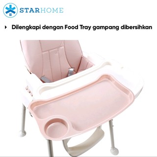  Kursi  Makan  Bayi  Lipat Travel 3 in 1 Portable  Baby Chair 