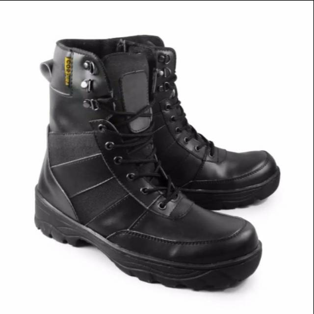 Sepatu Boots pria / sepatu pdl TNI outdoor / sepatu ujung besi