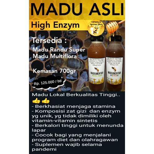 

Madu Mentah Asli High Enzym