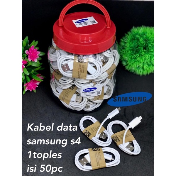 {isi 50pcs} KABEL DATA TOPLES SAMSUNG MICRO S4 / J5 COMPATIBLE SMUA ANDROID SMARTPHONE