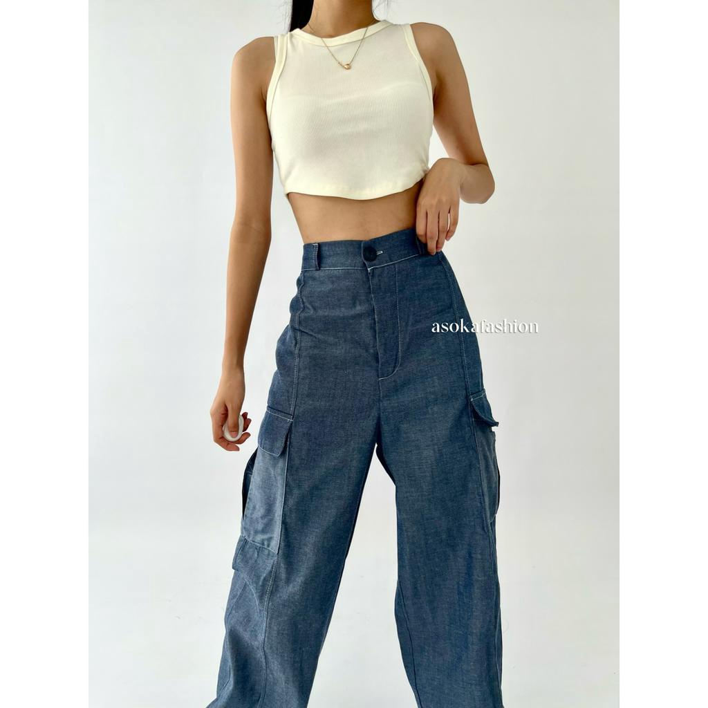 ASOKA Raiden Cargo 2184 - Premium Highwaist Cargo - Loose Pants