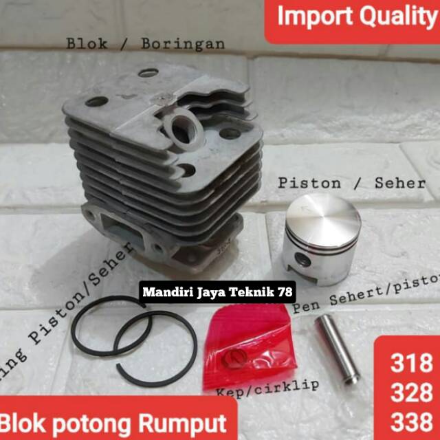 Cylinder block mesin potong rumput 1set
