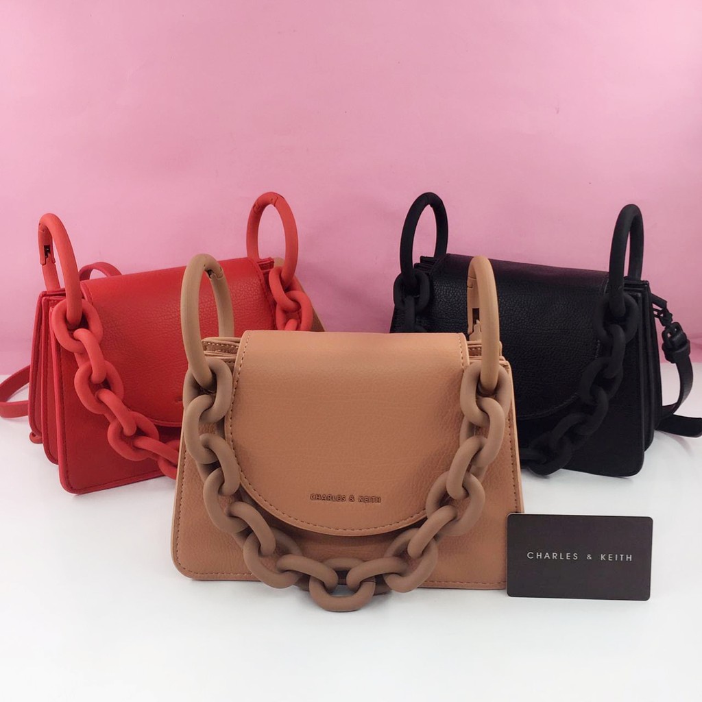 Tas Charles n Keith Chunky Chain  RFV 10  batam impor original fashion branded reseller sale