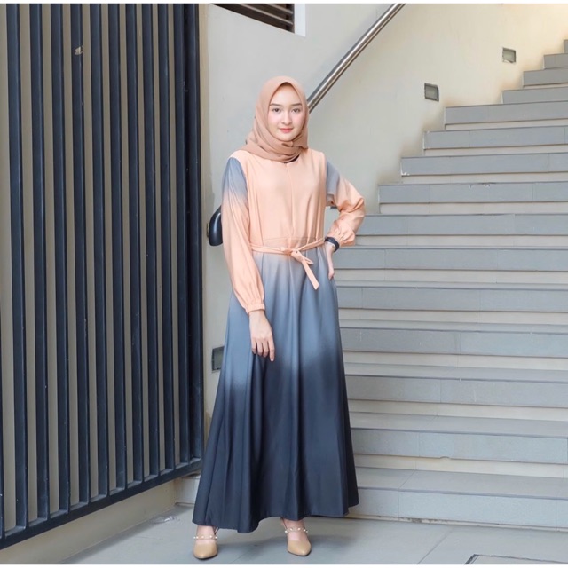 NEW GRADIAN MAXI DRESS / DRESS GRADASI / DIAMORE.GROSIR / ASDF / DRESS WANITA