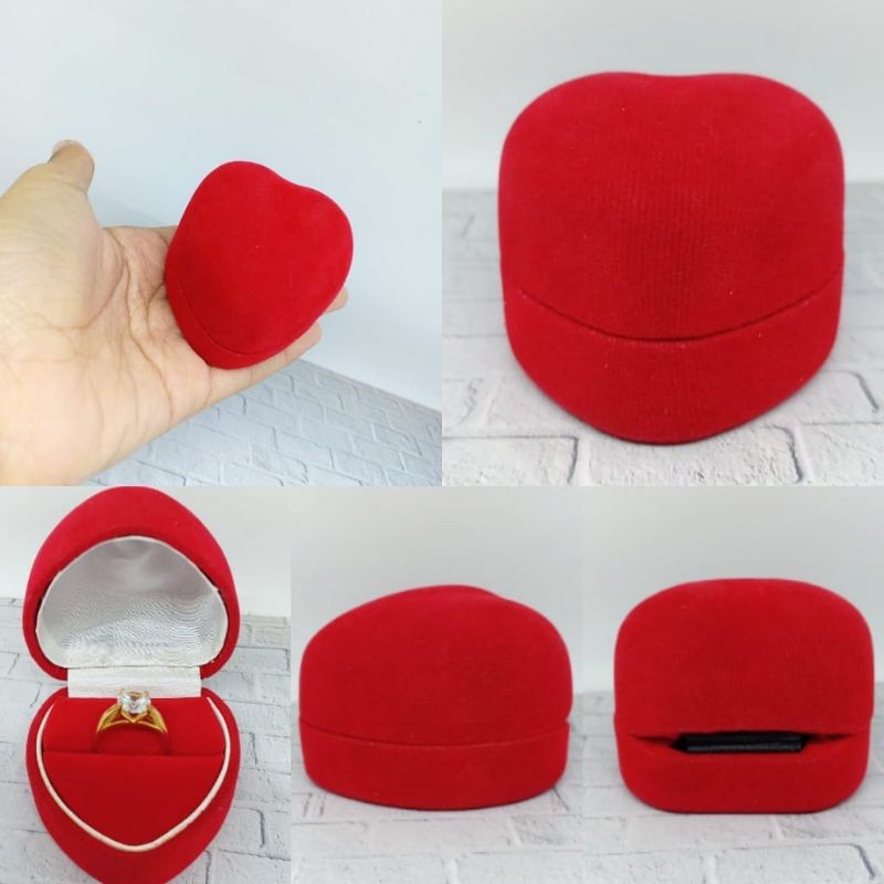 KOTAK BOX CINCIN UNIK DAN CANTIK BOX LOVE BUKAAN