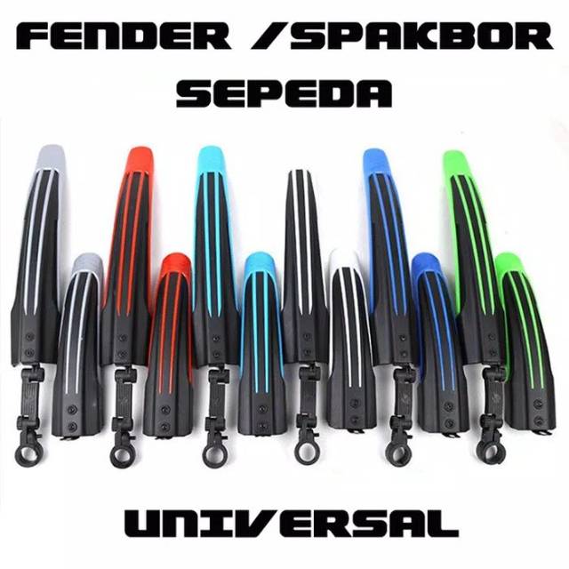 SPAKBOR SEPEDA FENDER DEPAN BELAKANG MUDGUARD SEPEDA BMX MTB GUNUNG LIPAT NORIS ECOSMO