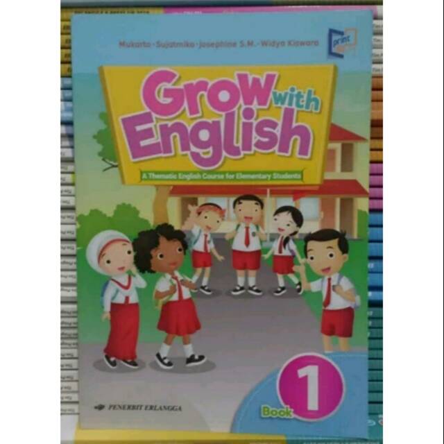 Buku bahasa inggris k13 grow with english kelas 1 sd/mi penerbit erlangga