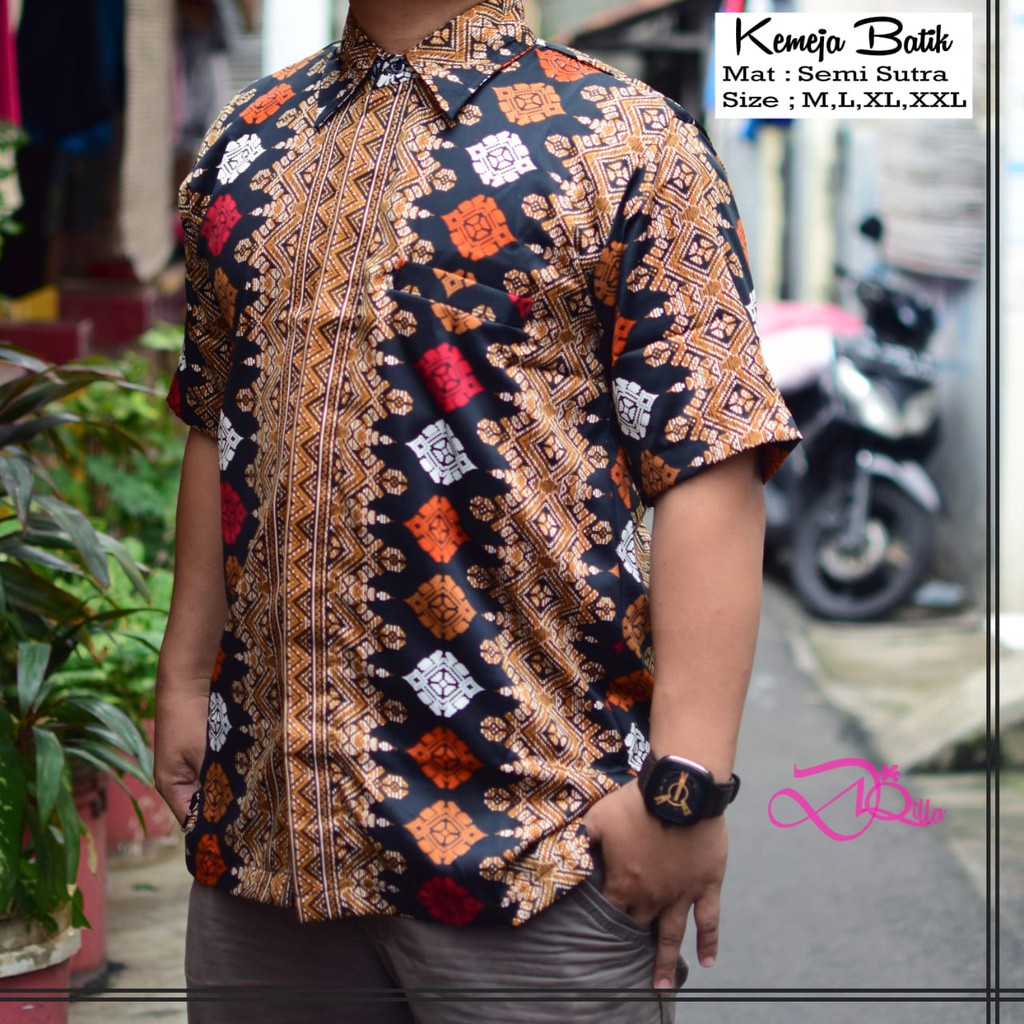 KEMEJA BATIK PRIA TORAJA MAROON