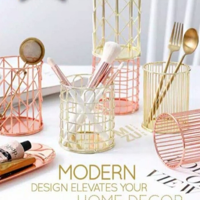 

Wire Pen Holder Office Stationery Pencil Stand Tempat Alat Tulis ATK