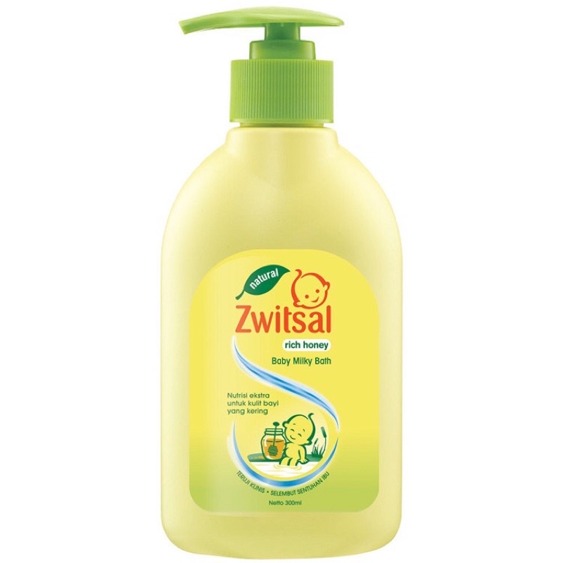 Sabun Bayi Zwitsal Baby Bath Natural Rich Honey 300 ml