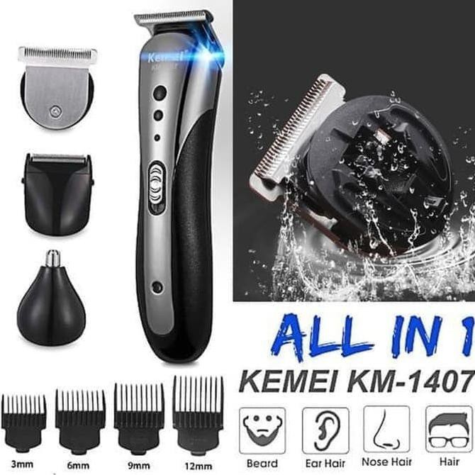 [[BISA COD]] Clipper Kemei KM-1407 Alat Mesin Cukur Rambut Kumis Jenggot KM1407
