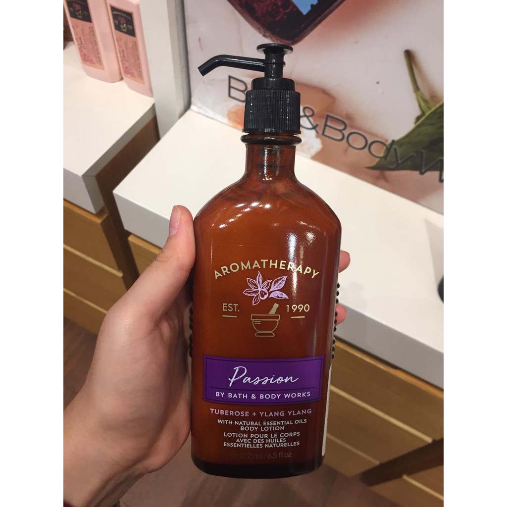 BATH AND BODY WORKS BBW Aromatherapy TUBEROSE YLANG YLANG PASSION BODY LOTION BODY CREAM