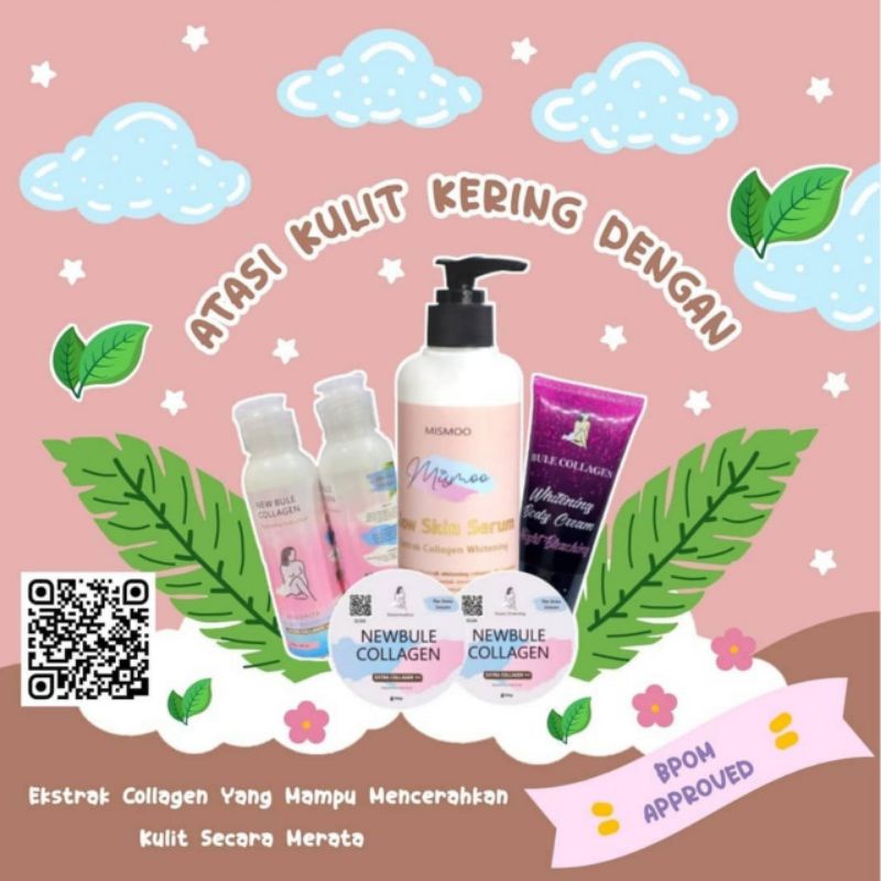 New blue collagen body scrub