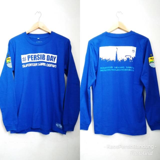 kaos persib panjang persib day biru pria wanita