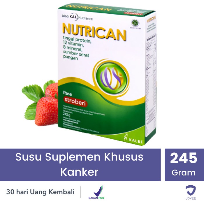 SUSU NUTRICAN STROBERI 245 GR - Susu Suplemen Khusus Kanker