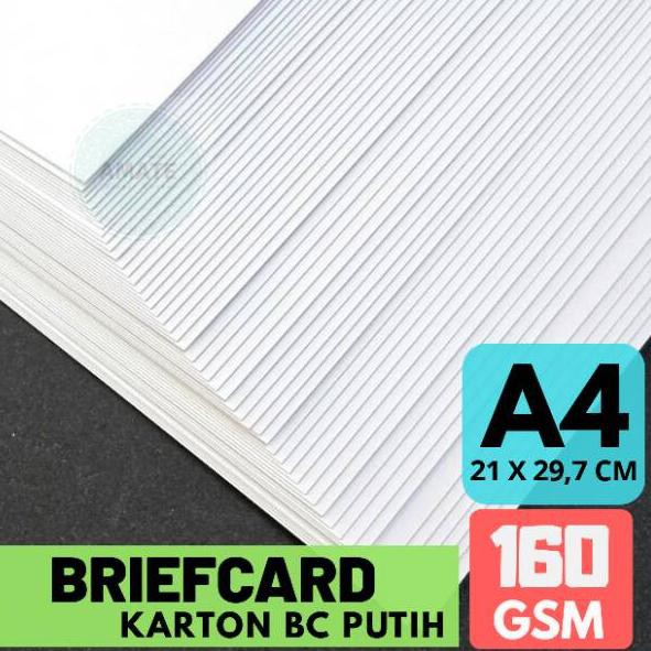 

RDT [50 LEMBAR] Kertas Karton BC 160g A4 | Kertas Briefcard | Kertas Gambar Sketch Paper↓¢ (Ready)